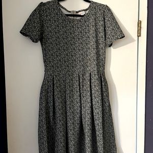 LuLaRoe Amelia, gray, size large.